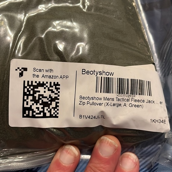 NWT Tactical Fleece Jacket Polar Soft Warm Quarter Zip Pullover A: Green - Picture 2 of 3